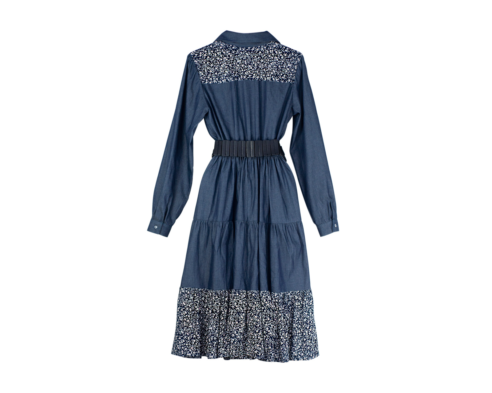 Foto 7 | Vestido De Dama A Ángelozano Tipo Campirano Varios Estampados, Con Cinto De Hebilla, Al-w 55