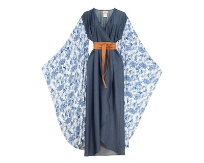 Foto 4 | Vestido A Ángelozano Azul para Mujer