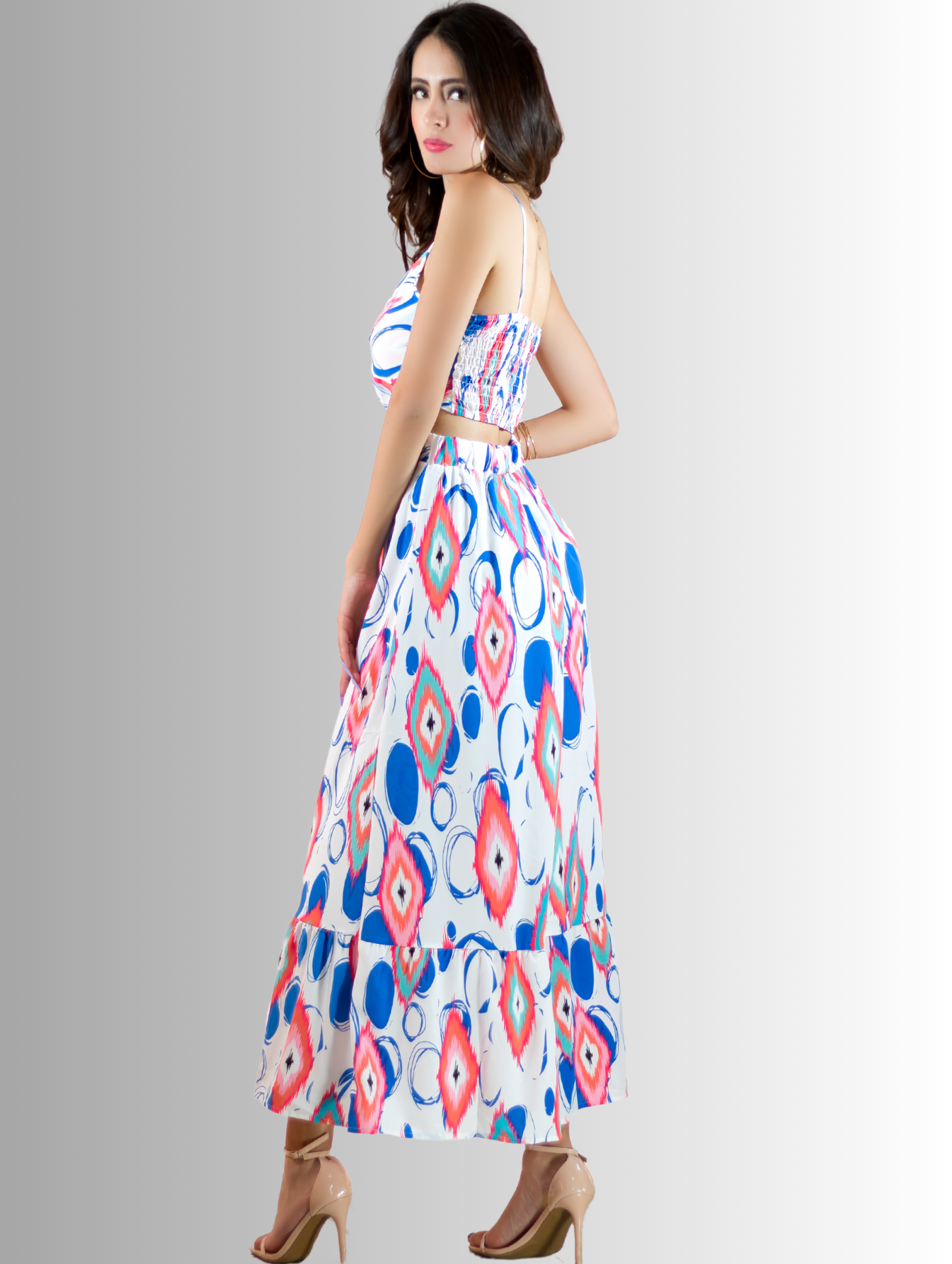 Foto 3 | Vestido Blanco para Mujer