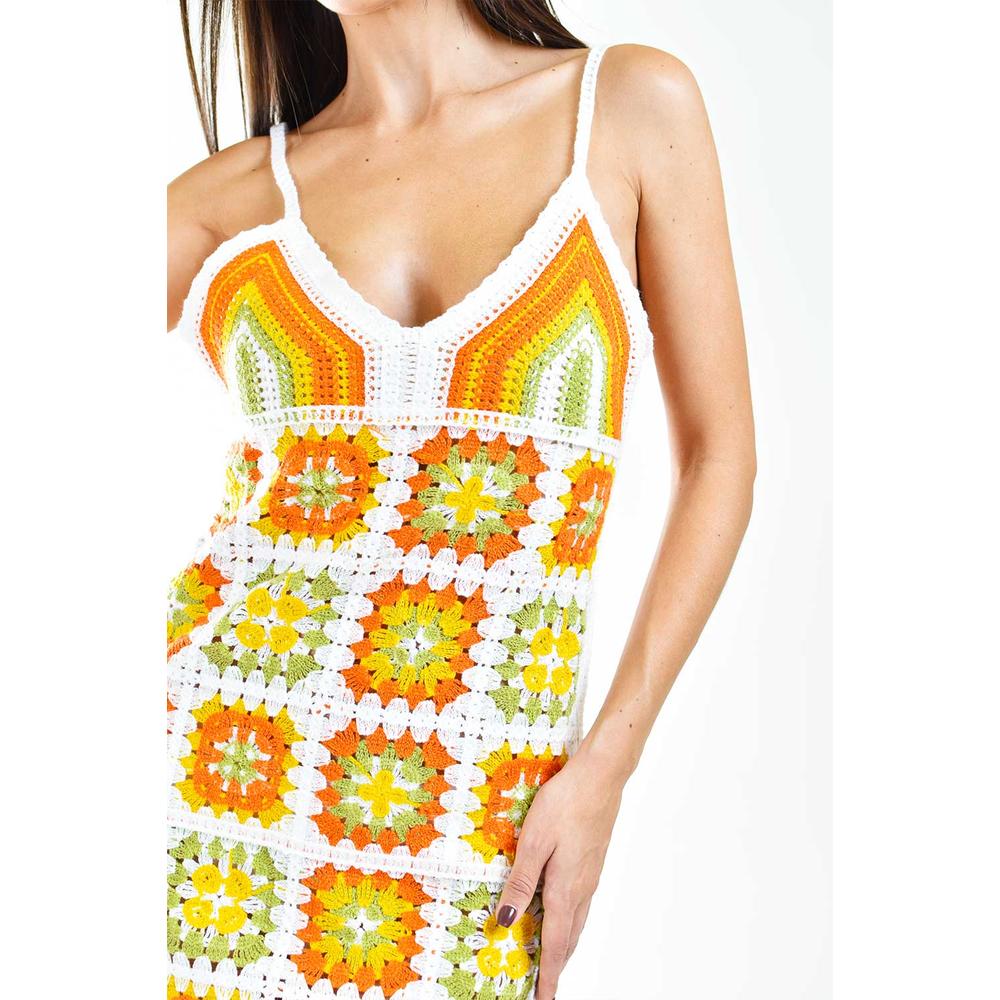 Foto 5 pulgar | Vestido de Crochet Roman Fashion Juvenil 24700 Naranja