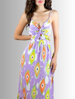 Foto 4 | Vestido De Mujer Largo Ves-1007 Lila con Estampados