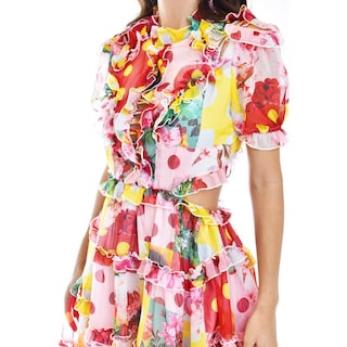 Foto 4 | Vestido de Holanes sin Espalda Roman Fashion Multicolor para Mujer