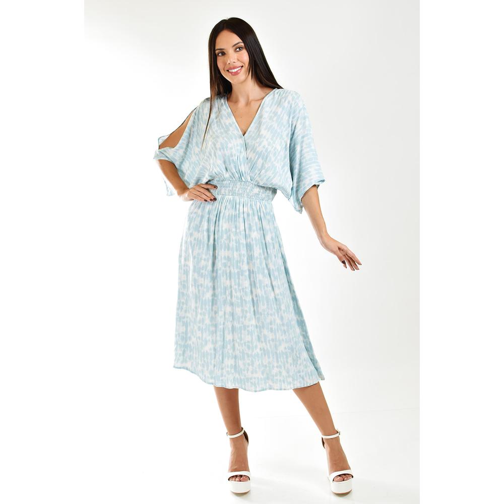 Vestido Midi Vaporoso Roman Fashion /juvenil, 26914 (azul Claro) Azul