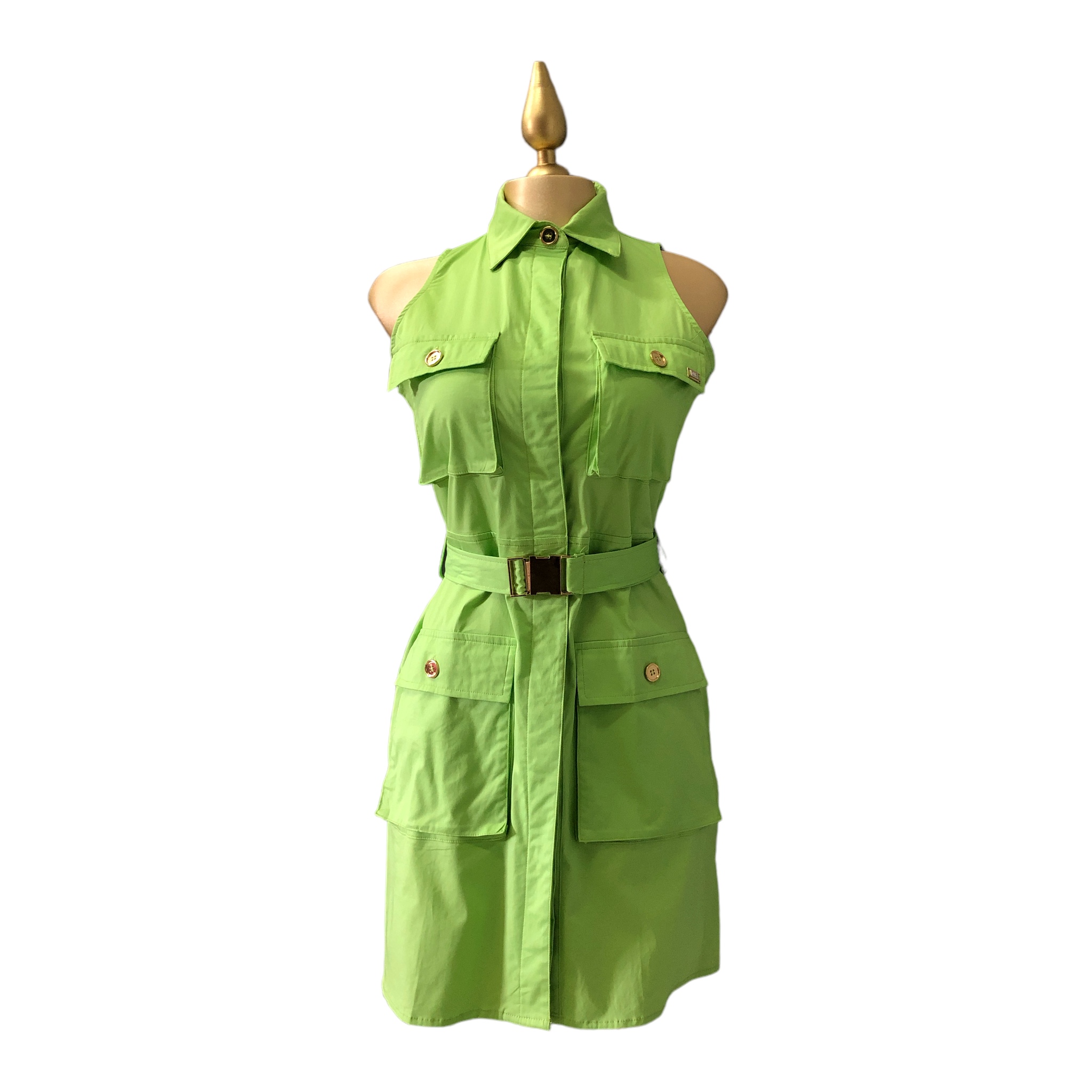 Foto 2 | Vestido Sin Mangas Verde Lc