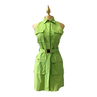 Foto 2 | Vestido Sin Mangas Verde Lc