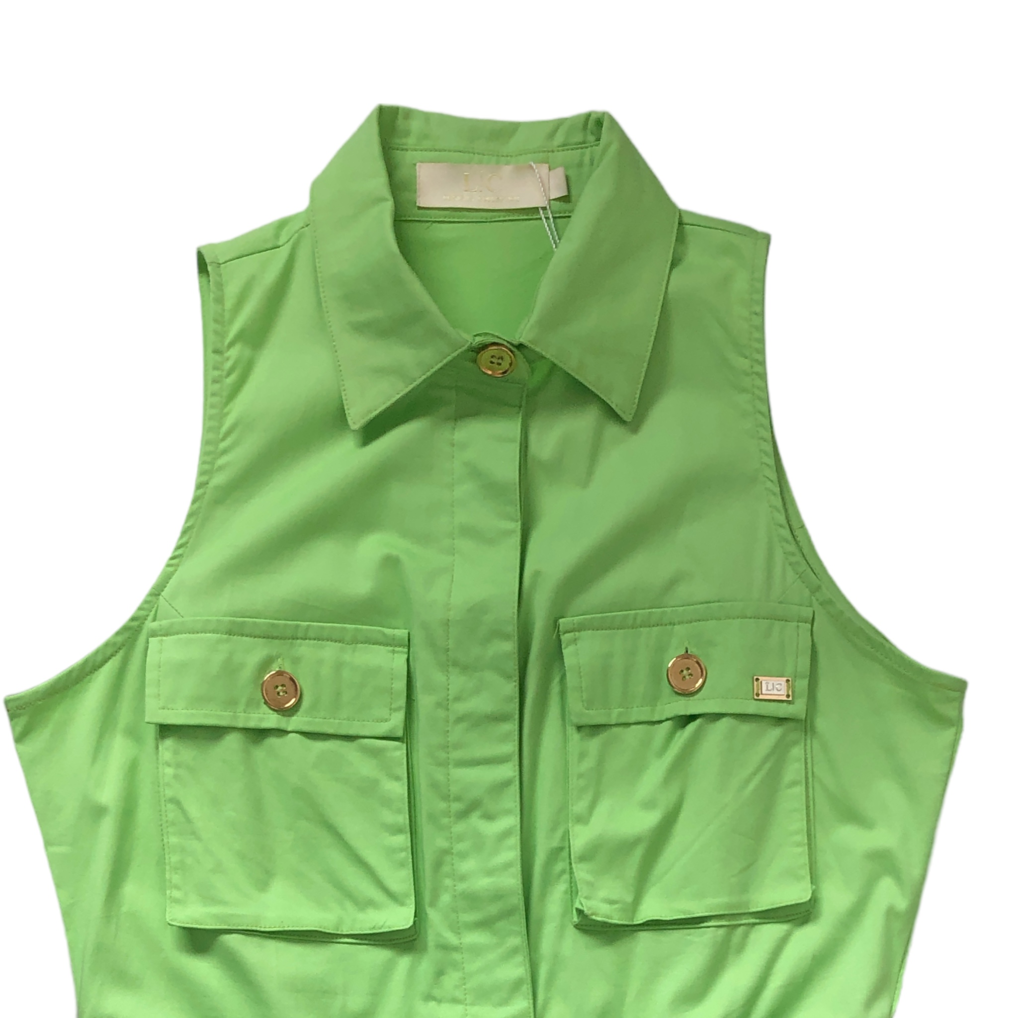 Foto 4 | Vestido Sin Mangas Verde Lc