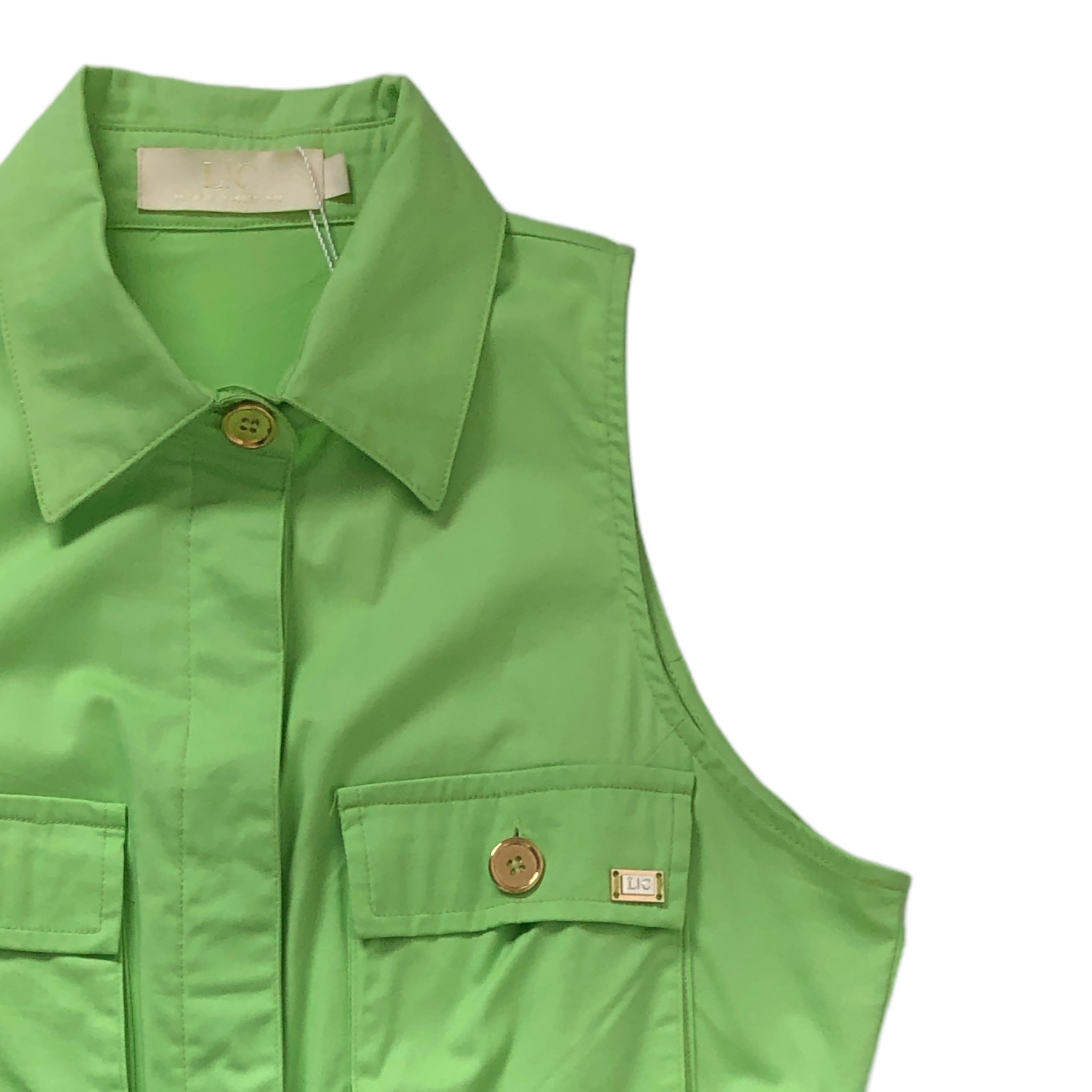 Foto 5 | Vestido Sin Mangas Verde Lc