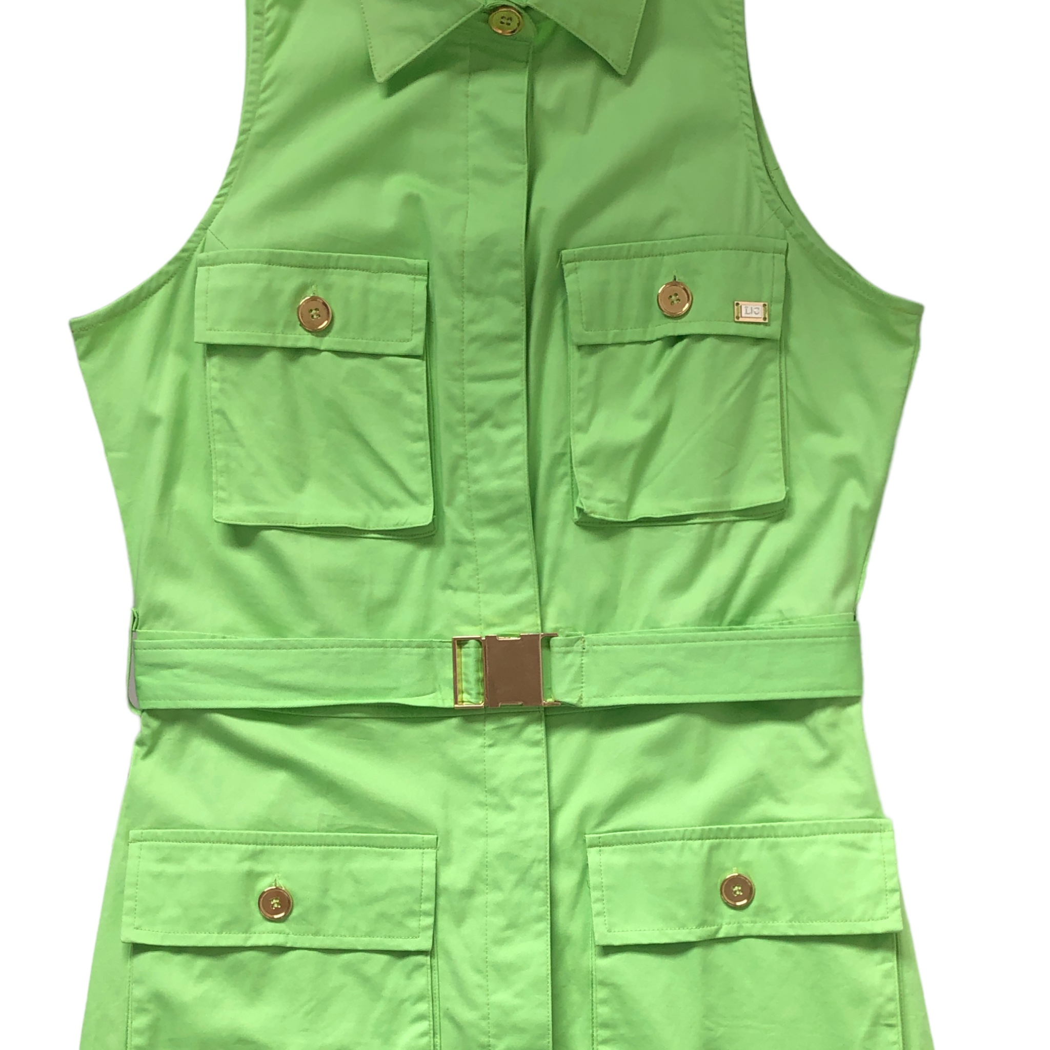 Foto 6 | Vestido Sin Mangas Verde Lc