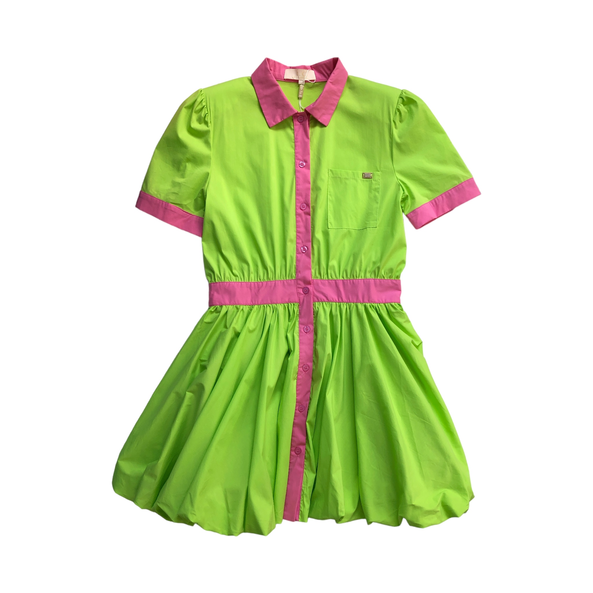 Vestido Green Bombacho Inferior Lc