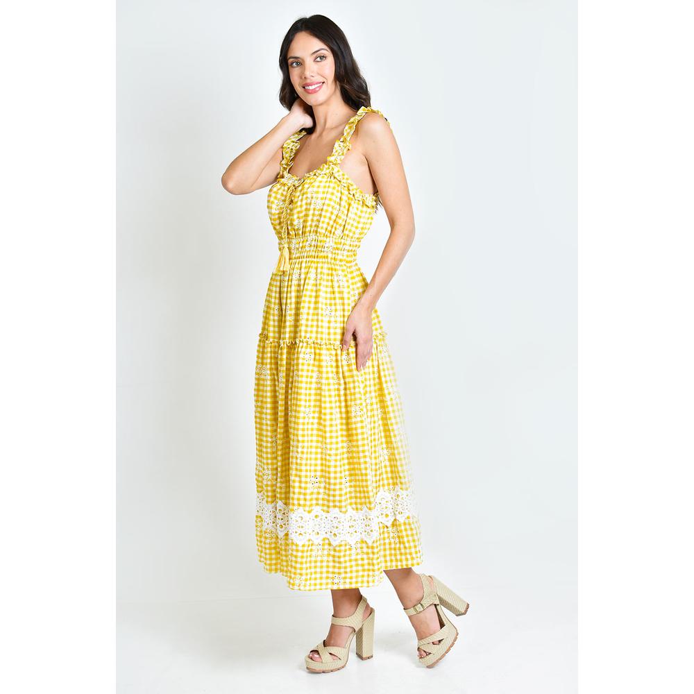 Foto 2 | Vestido Campesino Roman Fashion  Juvenil 12187 Amarillo