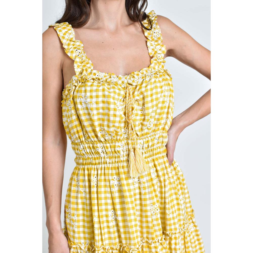 Foto 5 pulgar | Vestido Campesino Roman Fashion  Juvenil 12187 Amarillo