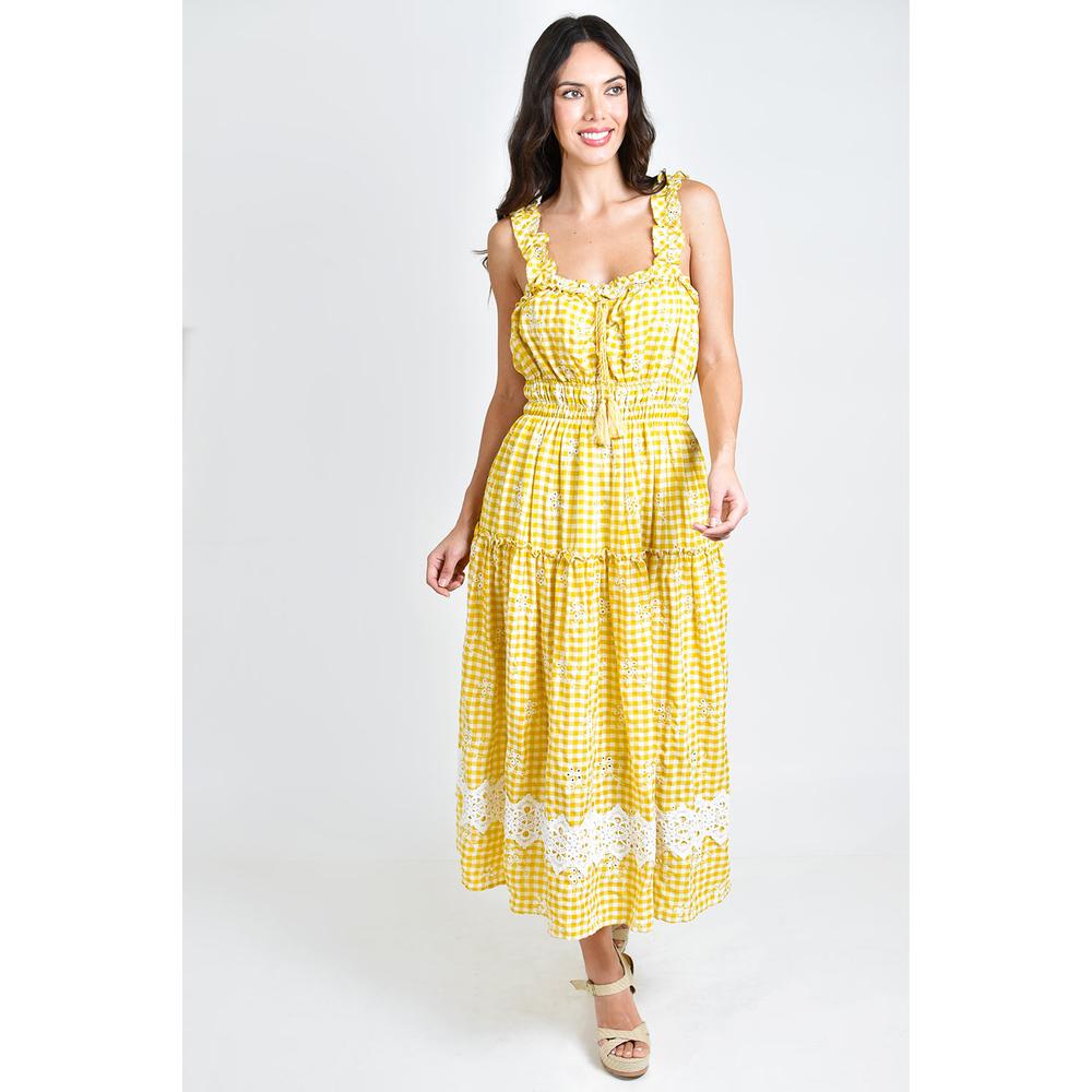 Foto 6 pulgar | Vestido Campesino Roman Fashion  Juvenil 12187 Amarillo
