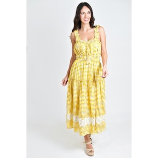 Foto 5 | Vestido Campesino Roman Fashion Juvenil 12187 Amarillo