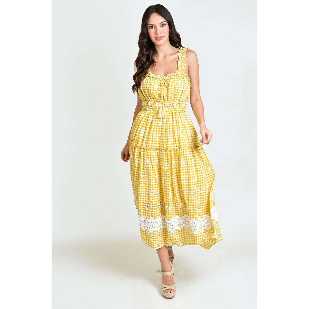 Foto 6 | Vestido Campesino Roman Fashion  Juvenil 12187 Amarillo
