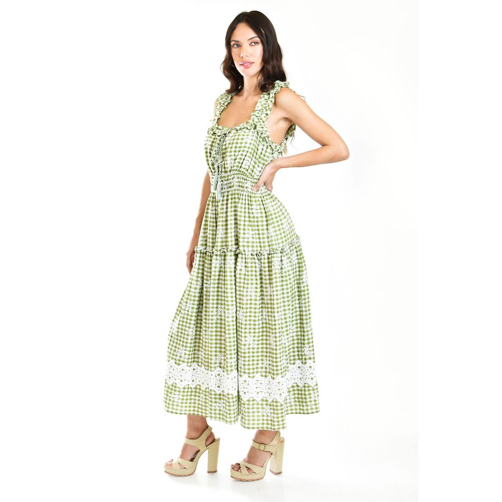 Foto 2 | Vestido Campesino Roman Fashion /juvenil 12187 Verde
