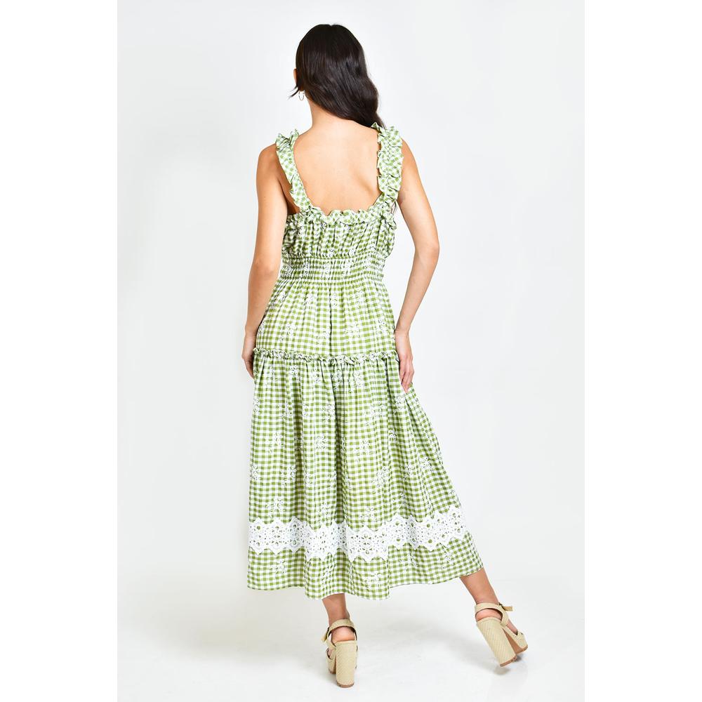 Foto 3 | Vestido Campesino Roman Fashion /juvenil 12187 Verde