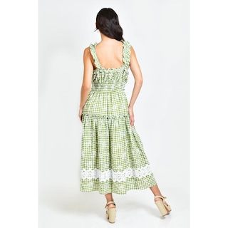 Foto 3 | Vestido Campesino Roman Fashion /juvenil 12187 Verde