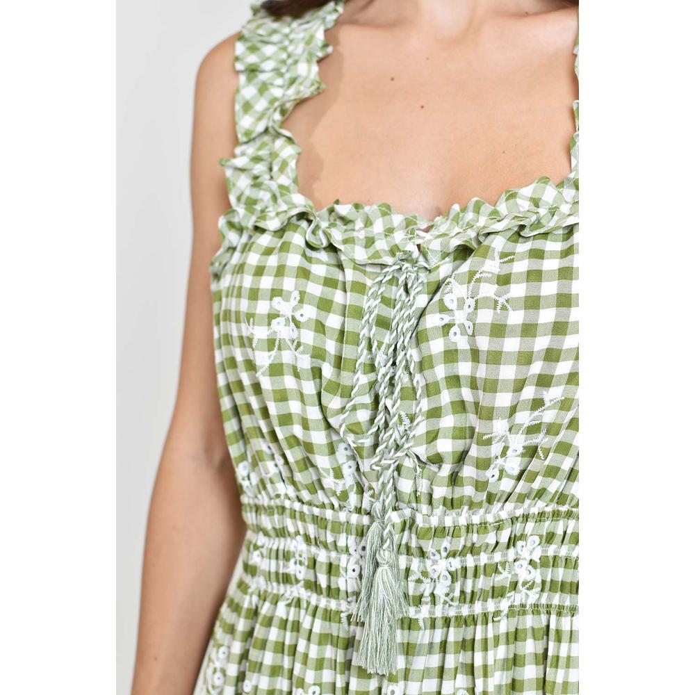 Foto 5 pulgar | Vestido Campesino Roman Fashion /juvenil 12187 Verde