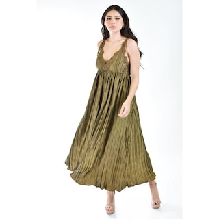 Foto 1 | Vesito Roman Fashion Verde para Mujer