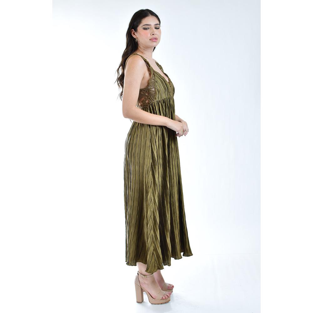 Foto 2 | Vesito Roman Fashion Verde para Mujer