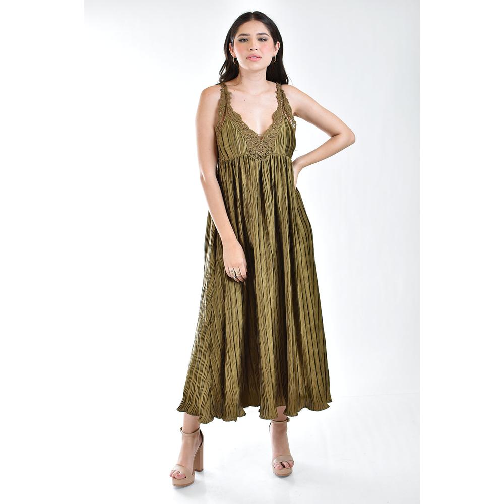 Foto 6 | Vesito Roman Fashion Verde para Mujer