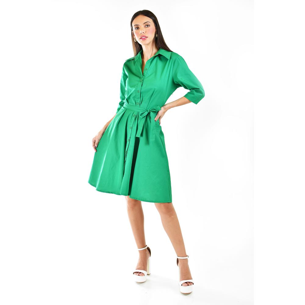 Foto 2 pulgar | Vestido Roman Fashion Verde para Mujer