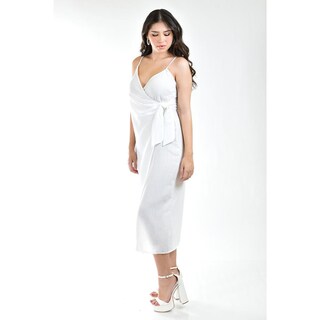 Foto 5 | Vestido con Nudo Roman Fashion Blanco Juvenil