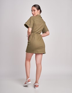 Foto 2 | Vestido Devendi Verde para Mujer
