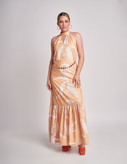 Foto 1 | Vestido Devendi Amarillo para Mujer