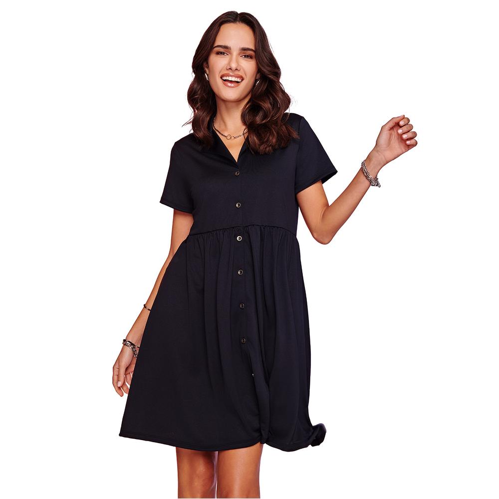 Vestido Ilusión 82043 Negro
