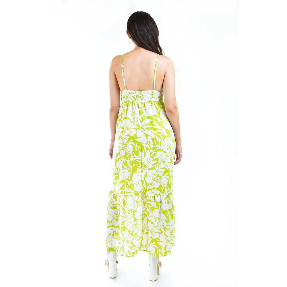 Foto 4 pulgar | Maxi Vestido Floreado Roman Fashion Juvenil 14064 Verde