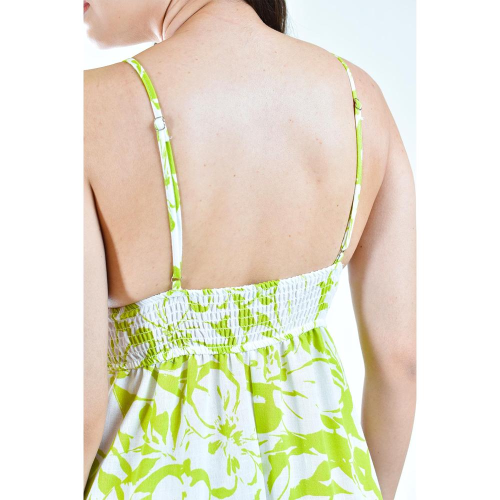 Foto 5 pulgar | Maxi Vestido Floreado Roman Fashion Juvenil 14064 Verde