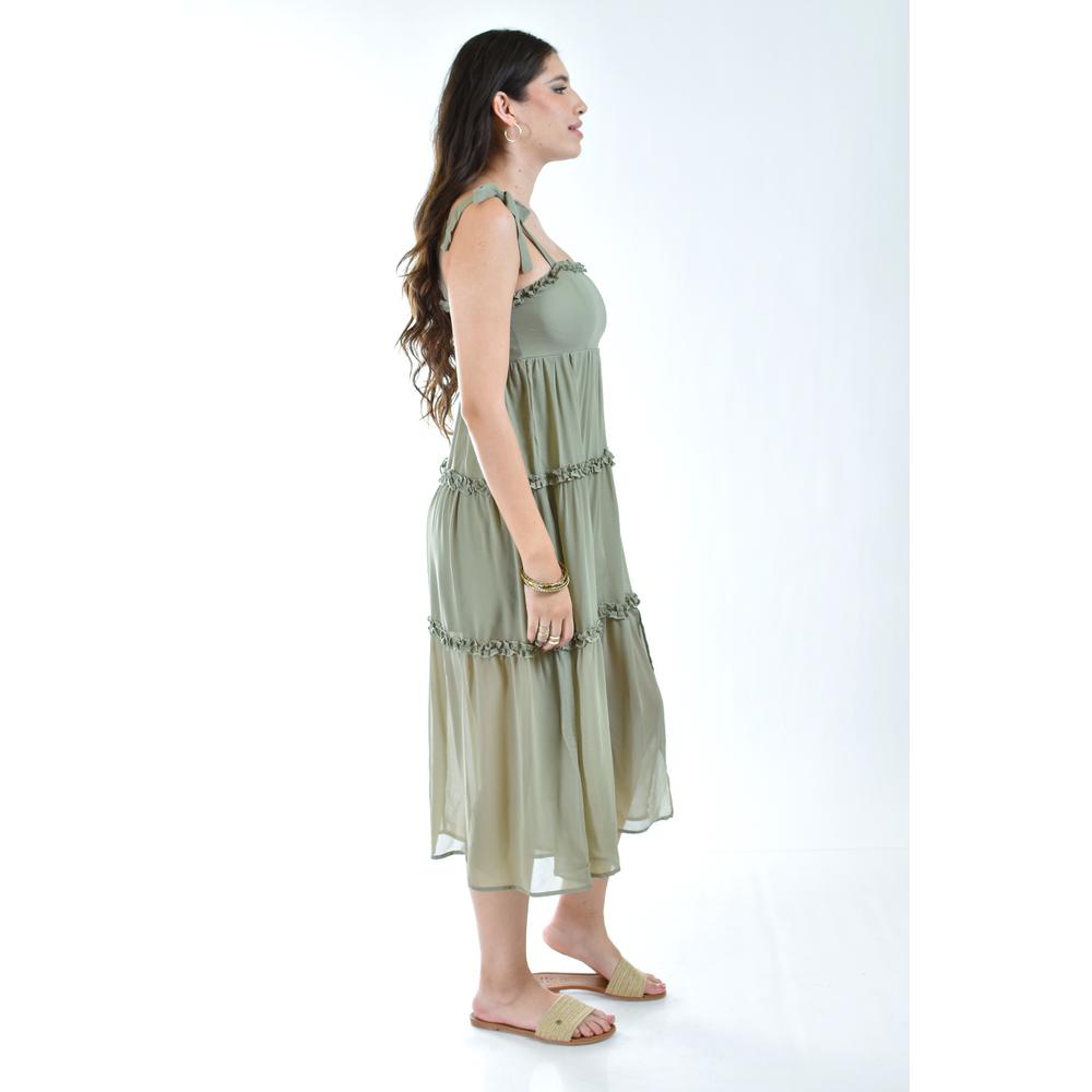 Foto 2 | Vestido Vaporoso Roman Fashion Verde Claro Juvenil