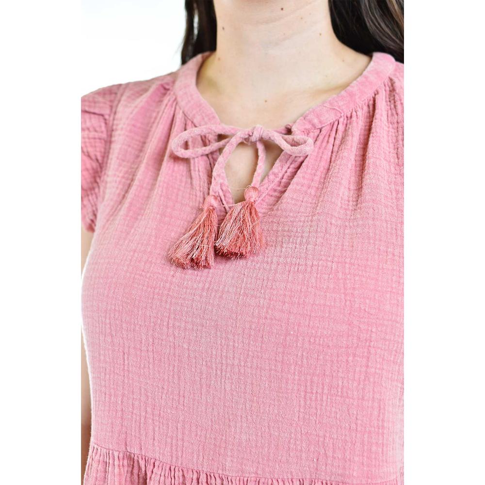Foto 5 pulgar | Vestido de Algodón Roman Fashion /juvenil 3104 Rosa