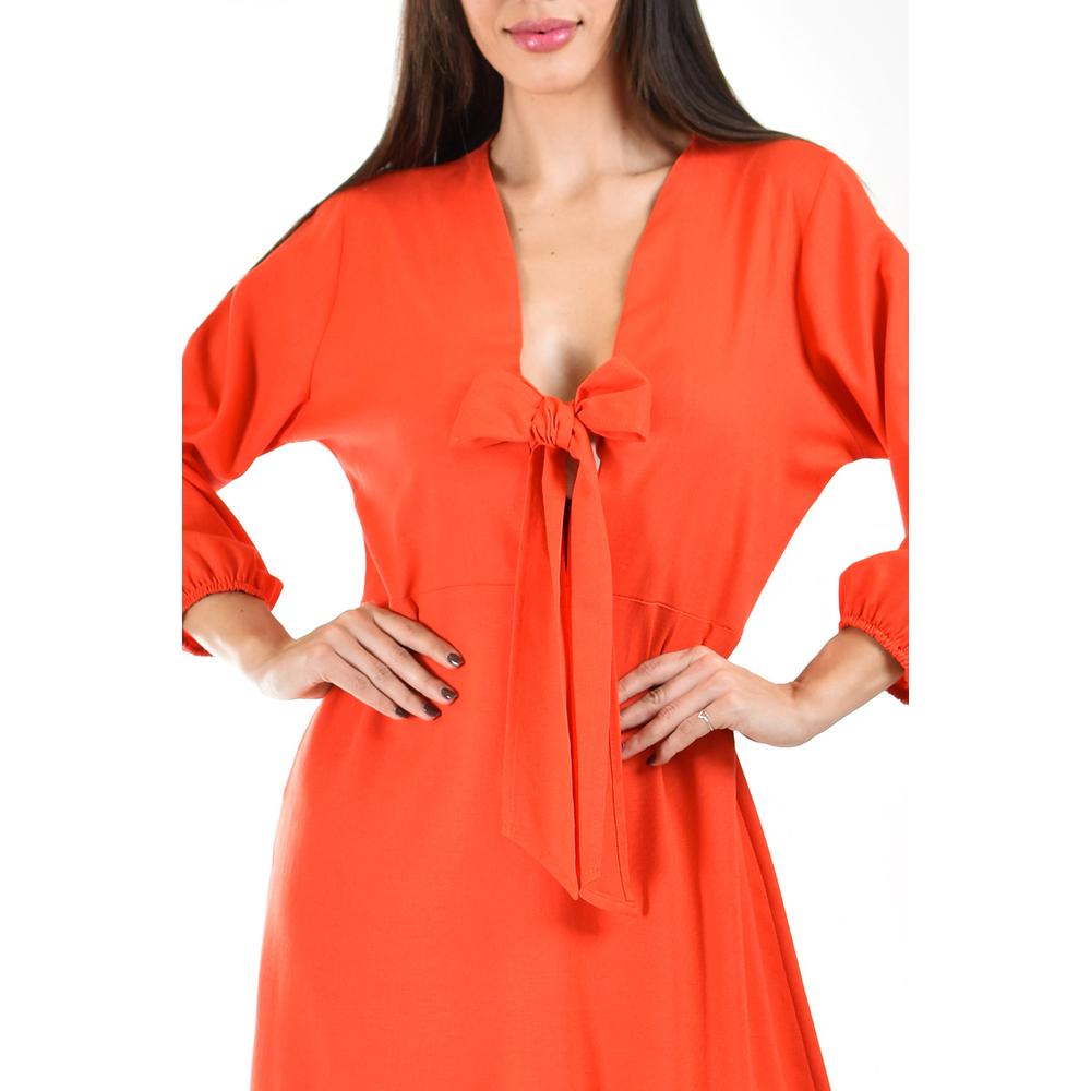 Foto 5 pulgar | Vestido Roman Fashion Naranja para Mujer