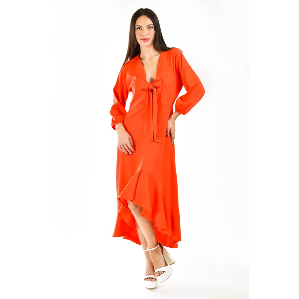 Foto 5 | Vestido Roman Fashion Naranja para Mujer