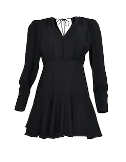 Foto 2 | Vestido Corto Manga Larga Behla J&b Talla S Color Negro