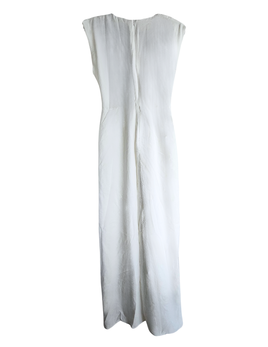 Foto 5 | Vestido Largo Con Fajón Behla J&b Talla S Color Blanco