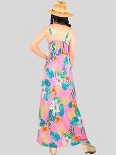 Foto 4 | Vestido Largo De Mujer Stretch Ves-1011 De Estampados Primaverales