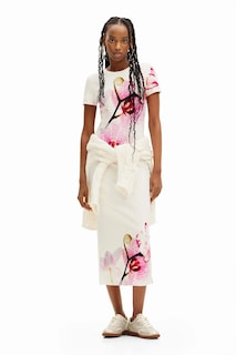 Foto 3 | Vestido Midi Orquídeas M. Christian Lacroix Desigual