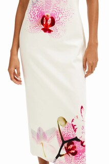 Foto 7 | Vestido Midi Orquídeas M. Christian Lacroix Desigual