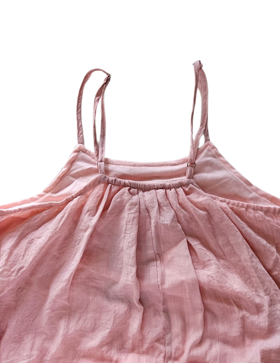 Foto 4 pulgar | Vestido Largo De Tiras Thaly J&b Talla Unitalla Color Palo De Rosa
