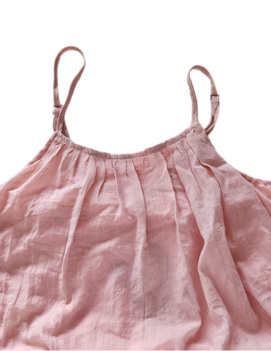 Foto 5 pulgar | Vestido Largo De Tiras Thaly J&b Talla Unitalla Color Palo De Rosa