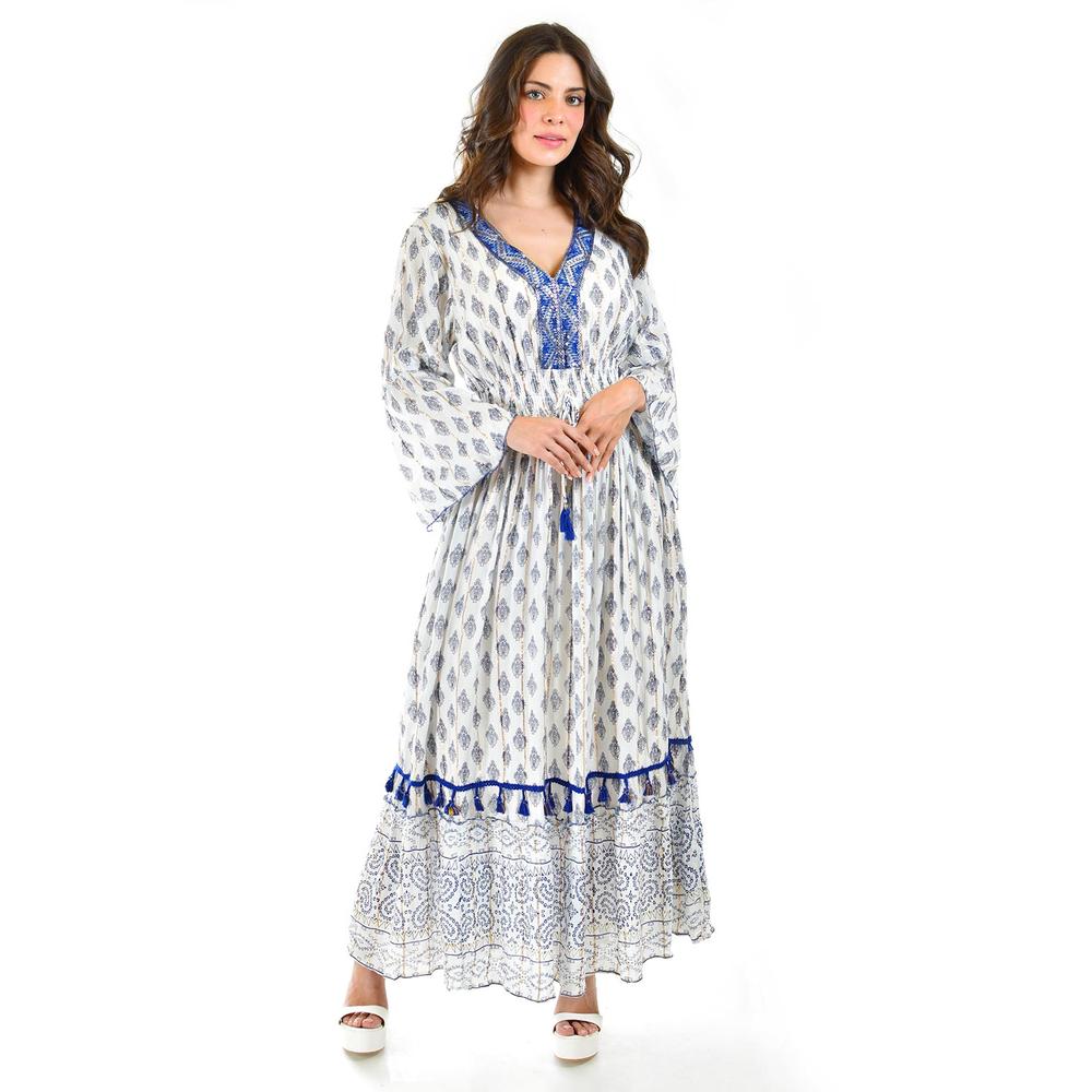 Foto 1 | Vestido Bohemio Largo Roman Fashion Juvenil Azul