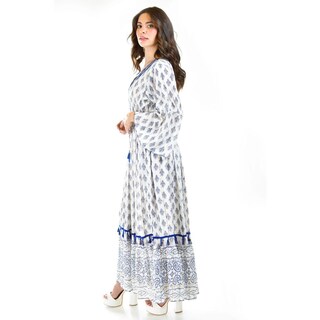 Foto 2 | Vestido Bohemio Largo Roman Fashion Juvenil Azul