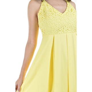 Foto 4 | Vestido Top De Encanje Roman Fashion Juvenil 2104 Amarillo