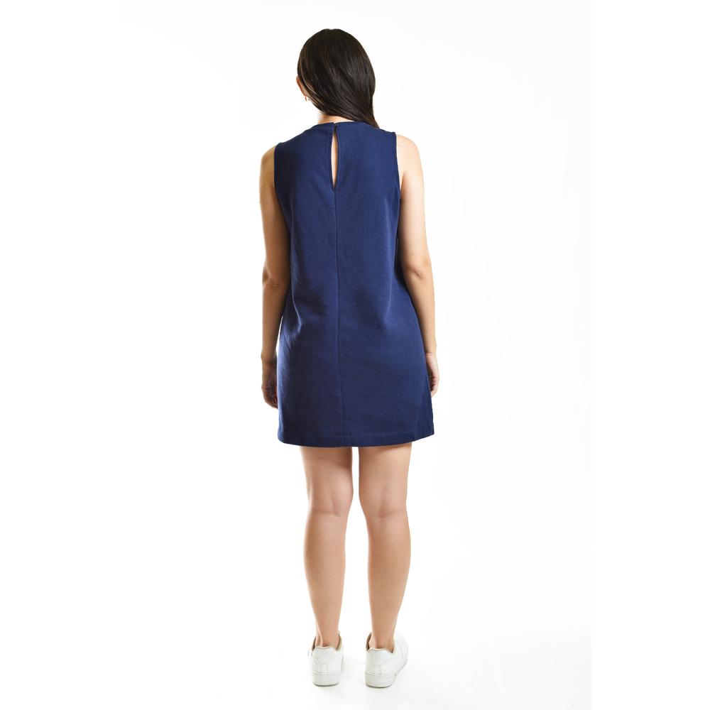 Foto 3 | Vestido Bordado Calado Roman Fashion 2043 Azul Marino para Mujer
