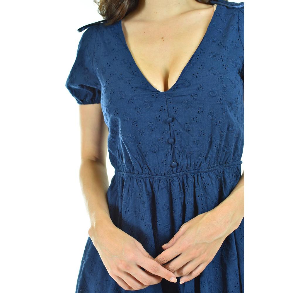 Foto 5 pulgar | Vestido Bordado Roman Fashion Juvenil Azul Marino