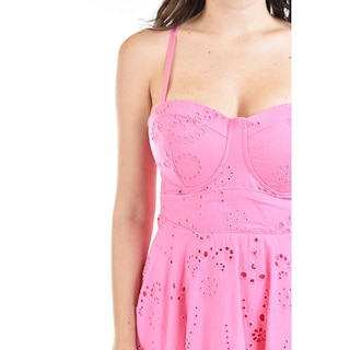 Foto 4 | Vestido de Tirantes Bordado Roman Fashion Juvenil 13983 Rosa