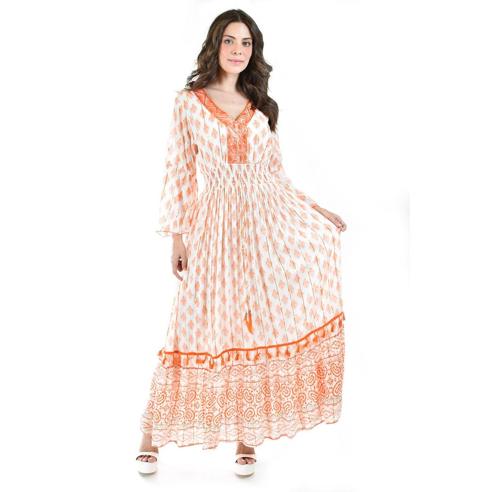 Foto 6 pulgar | Vestido Bohemio Largo Roman Fashion 23179